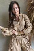 Paloma French Tuck Shirt Honey Bronze
